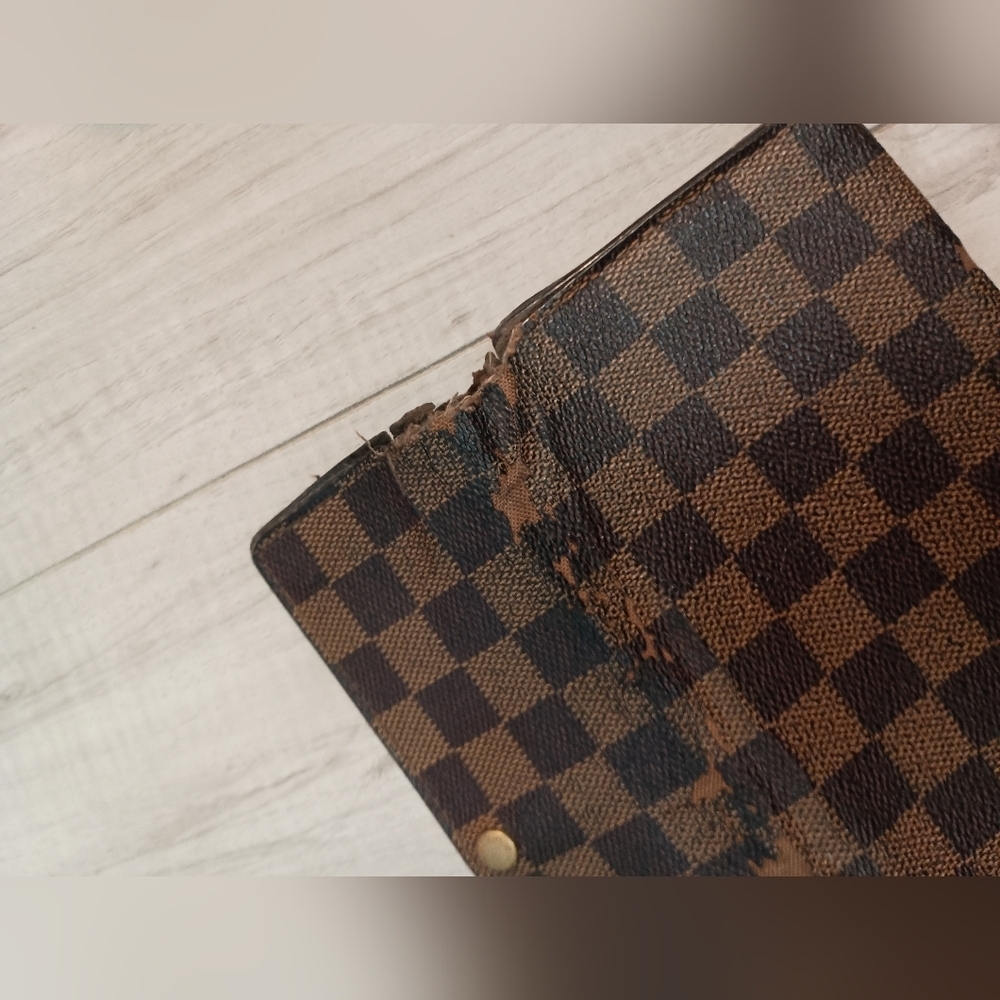 Louis Vuitton Portefeuille Sarah Long Bifold Damier Wallet Checkerboar - Picture 7 of 13